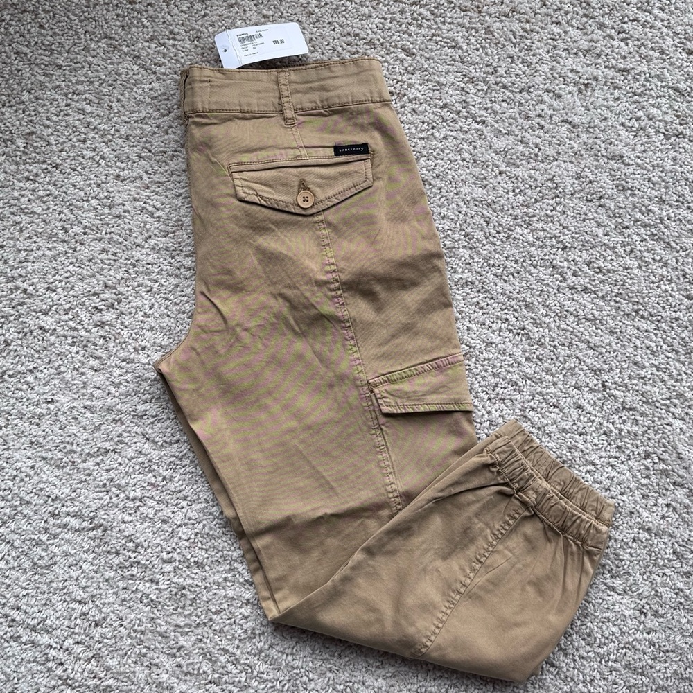 Sanctuary Tan Ankle Cargo Pants